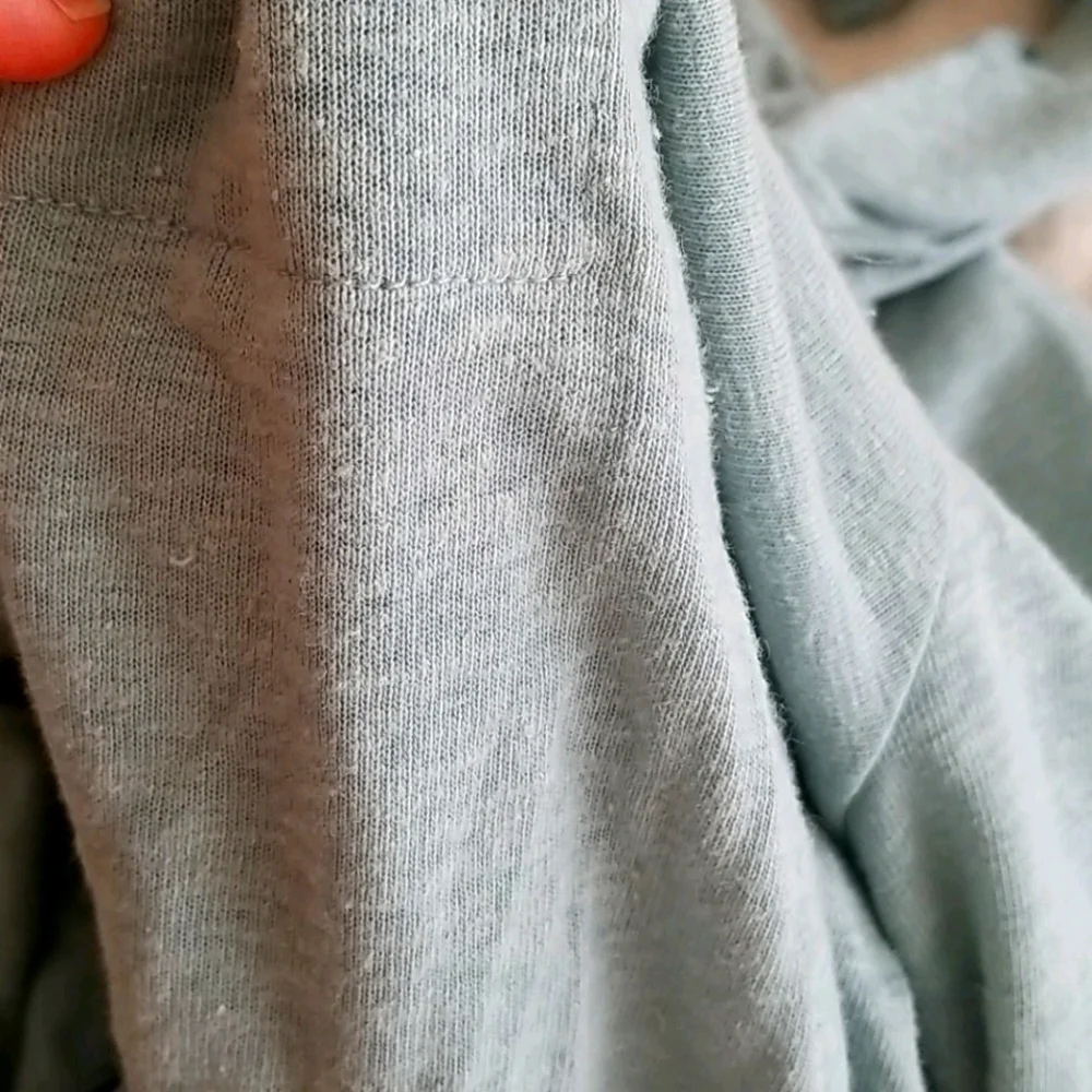 Free People Ruffled Gray Jumpsuit - Picture 7 of 8